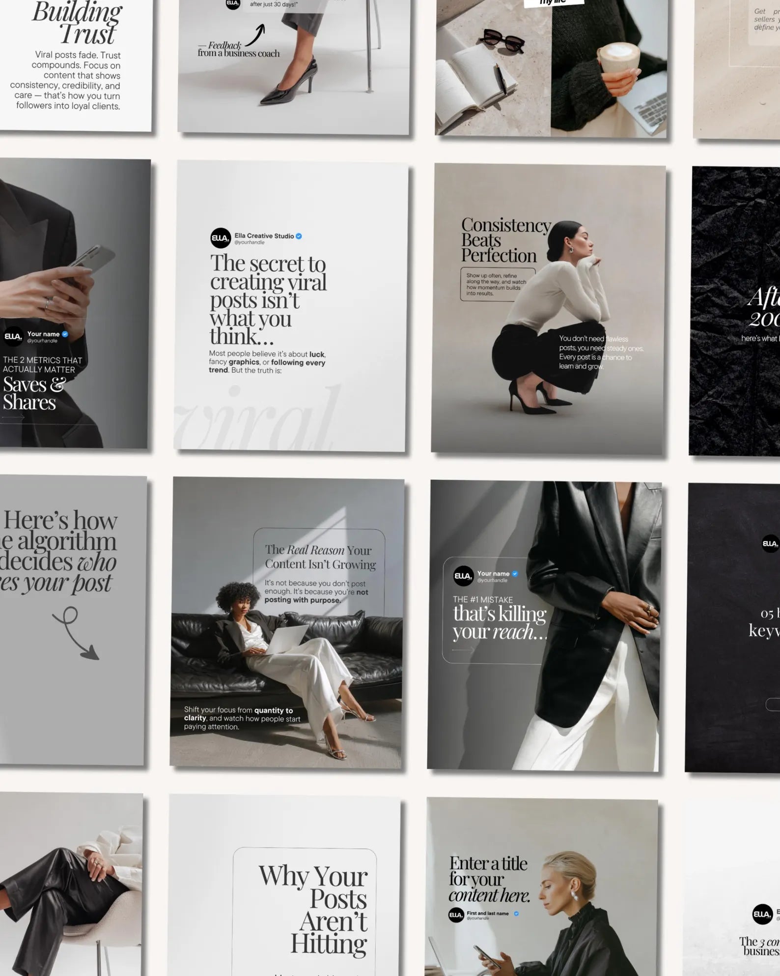 Social Media Manager & Content Creator Instagram Templates